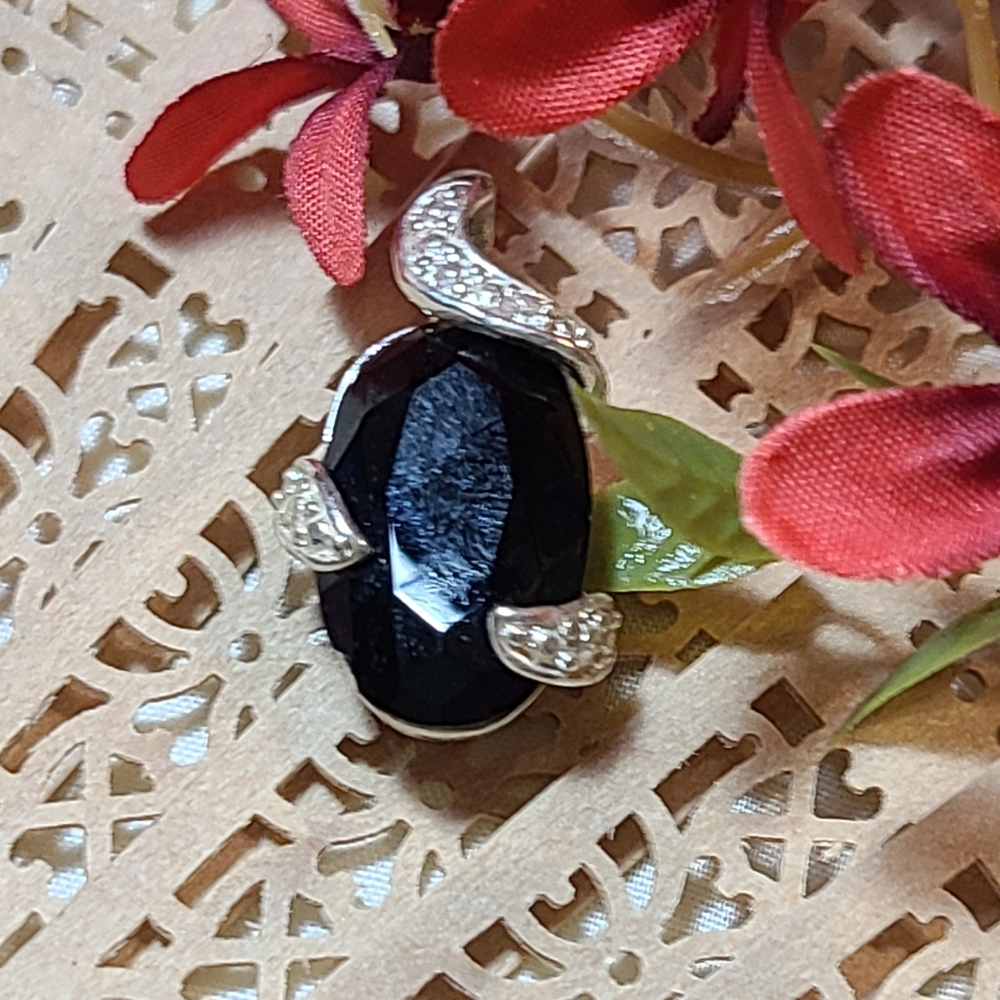 Vintage Black and Silver Charm